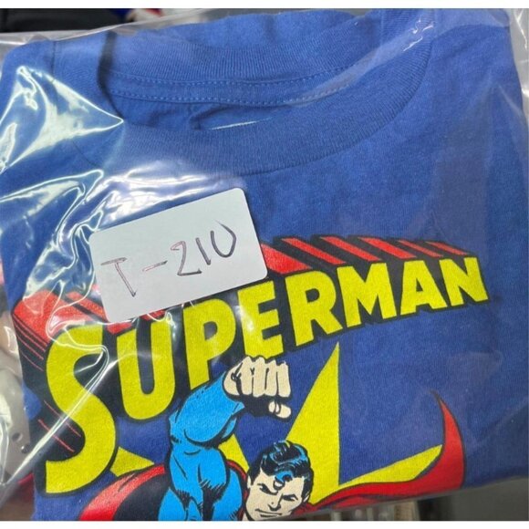 Superman Shirt Boys Blue/Red 3T Kids Tee Long Sleeve Shirt - Picture 6 of 7